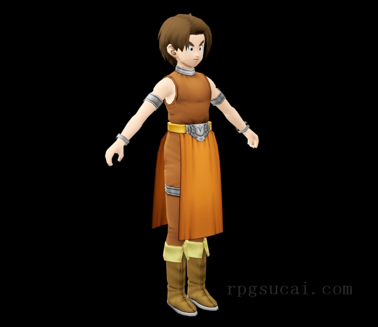 3D模型-美少女3D模型-女3D模型-3D模型(2321)Dragon Quest X - Default Appearance (Human Male)