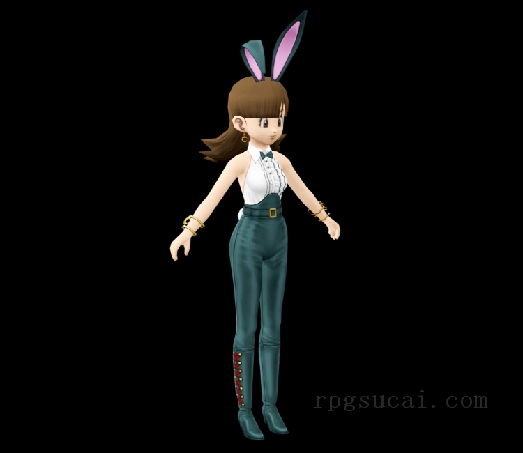 3D模型-美少女3D模型-女3D模型-3D模型(2322)Dragon Quest X - Moon Bunny (Human Female)
