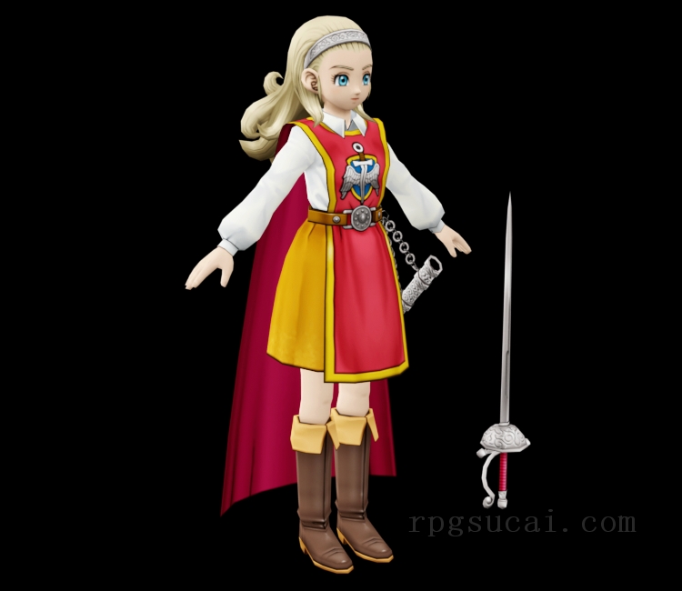3D模型-美少女3D模型-女3D模型-3D模型(2336)Dragon Quest X - Anlucia
