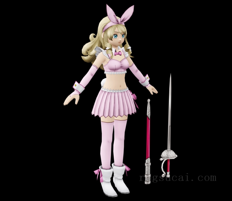 3D模型-美少女3D模型-女3D模型-3D模型(2339)Dragon Quest X - Anlucia (Bunny)