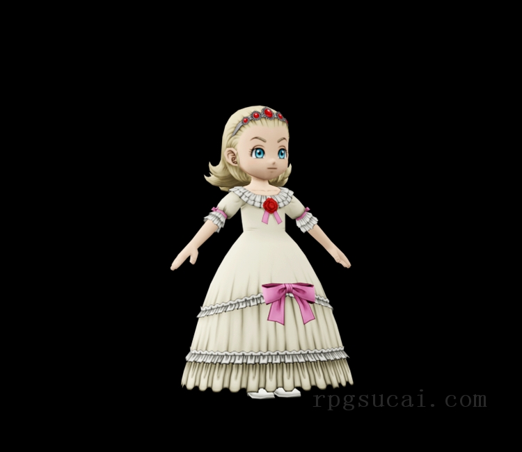 3D模型-美少女3D模型-女3D模型-3D模型(2340)Dragon Quest X - Anlucia (Child)