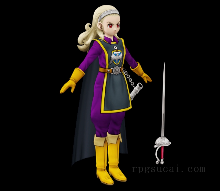 3D模型-美少女3D模型-女3D模型-3D模型(2341)Dragon Quest X - Anlucia (Evil)