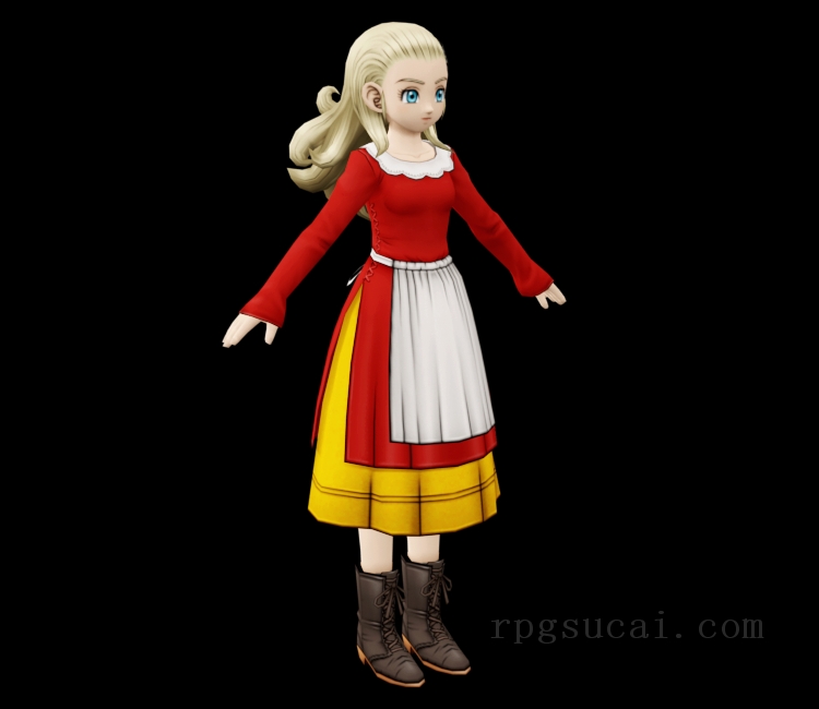 3D模型-美少女3D模型-女3D模型-3D模型(2345)Dragon Quest X - Anlucia (Mishua)
