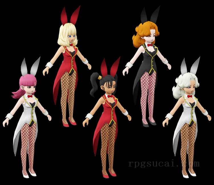 3D模型-美少女3D模型-女3D模型-3D模型(2352)Dragon Quest X - Bunny Girls (Eternal Corridor)
