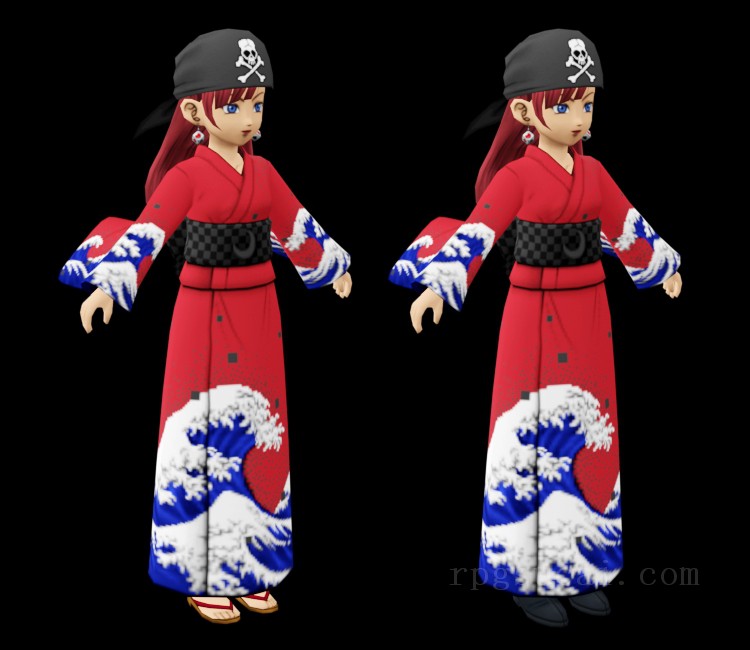 3D模型-美少女3D模型-女3D模型-3D模型(2360)Dragon Quest X - Frenzy (Yukata)