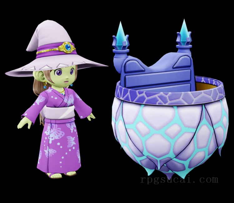 3D模型-美少女3D模型-女3D模型-3D模型(2361)Dragon Quest X - Gokuten (Yukata)