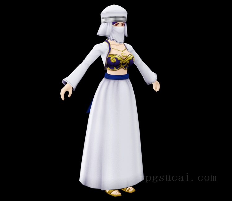 3D模型-美少女3D模型-女3D模型-3D模型(2364)Dragon Quest X - Juliante (White Veil)