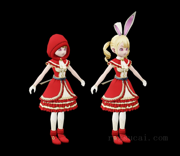 3D模型-美少女3D模型-女3D模型-3D模型(2367)Dragon Quest X - Koris