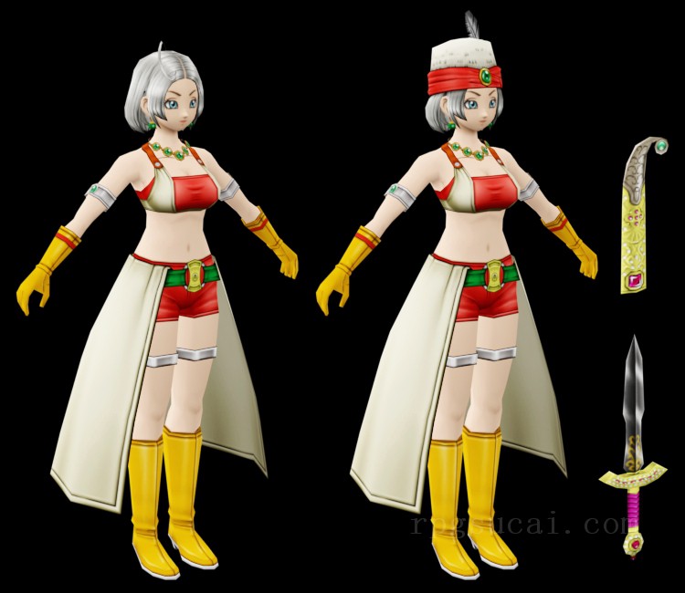 3D模型-美少女3D模型-女3D模型-3D模型(2369)Dragon Quest X - Lin