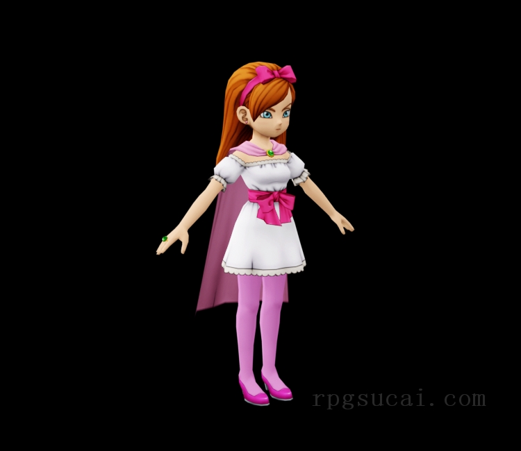 3D模型-美少女3D模型-女3D模型-3D模型(2370)Dragon Quest X - Lizelotta