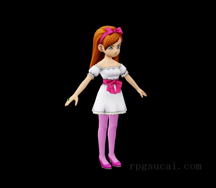 3D模型-美少女3D模型-女3D模型-3D模型(2371)Dragon Quest X - Lizelotta (Eternal Corridor)