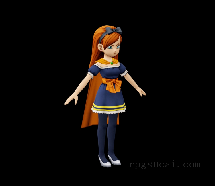 3D模型-美少女3D模型-女3D模型-3D模型(2372)Dragon Quest X - Lukoria