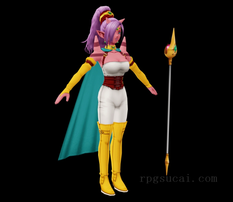 3D模型-美少女3D模型-女3D模型-3D模型(2373)Dragon Quest X - Lushenda