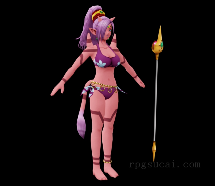 3D模型-美少女3D模型-女3D模型-3D模型(2374)Dragon Quest X - Lushenda (Eternal Corridor)