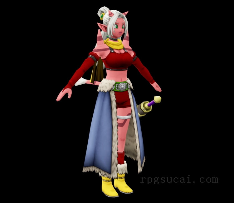 3D模型-美少女3D模型-女3D模型-3D模型(2376)Dragon Quest X - Maille