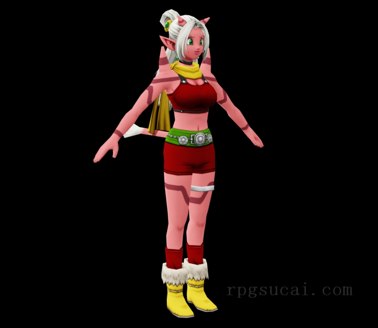 3D模型-美少女3D模型-女3D模型-3D模型(2377)Dragon Quest X - Maille (Eternal Corridor)