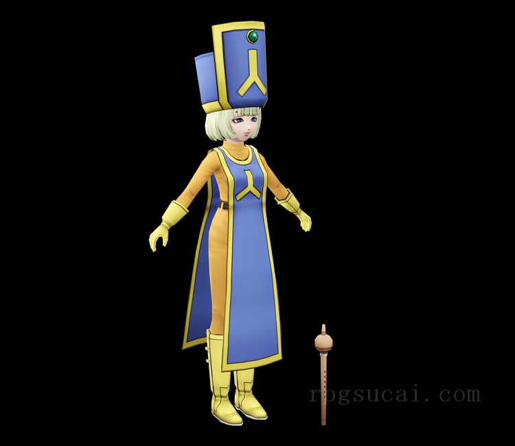 3D模型-美少女3D模型-女3D模型-3D模型(2378)Dragon Quest X - Margot (Priest)