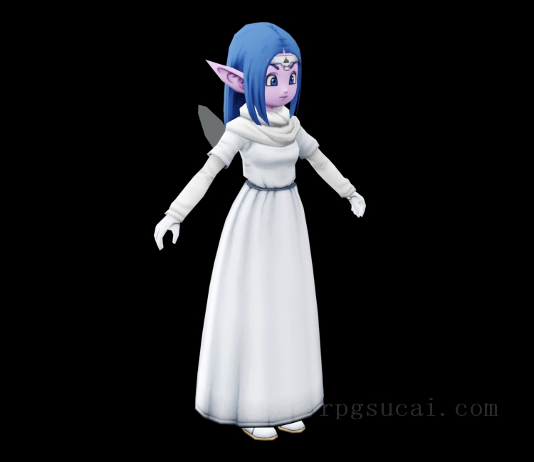 3D模型-美少女3D模型-女3D模型-3D模型(2386)Dragon Quest X - Nazuna