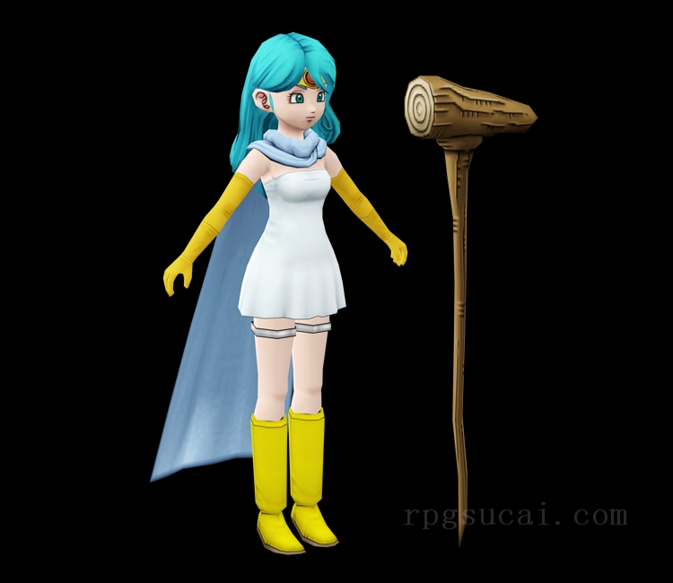 3D模型-美少女3D模型-女3D模型-3D模型(2390)Dragon Quest X - Samantha (Sage)