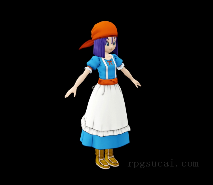 3D模型-美少女3D模型-女3D模型-3D模型(2409)Dragon Quest X - Erinn