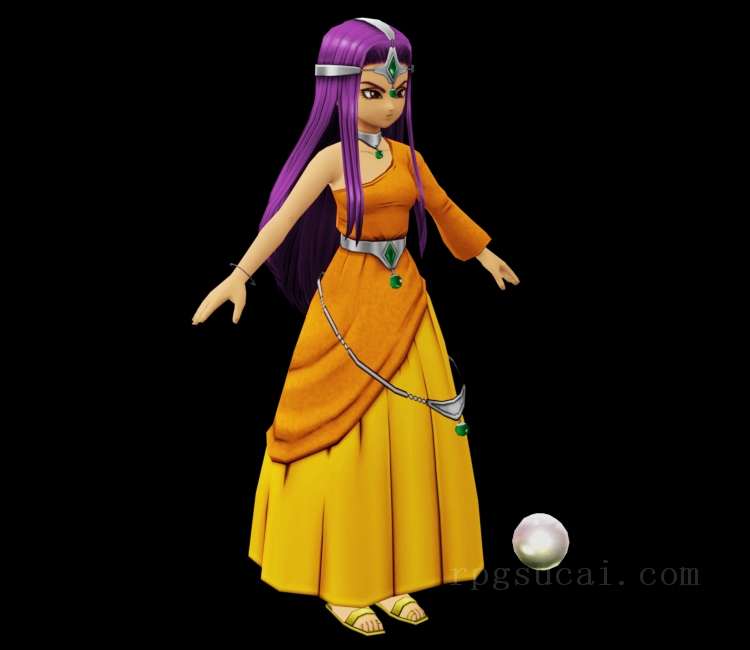 3D模型-美少女3D模型-女3D模型-3D模型(2415)Dragon Quest X - Meena