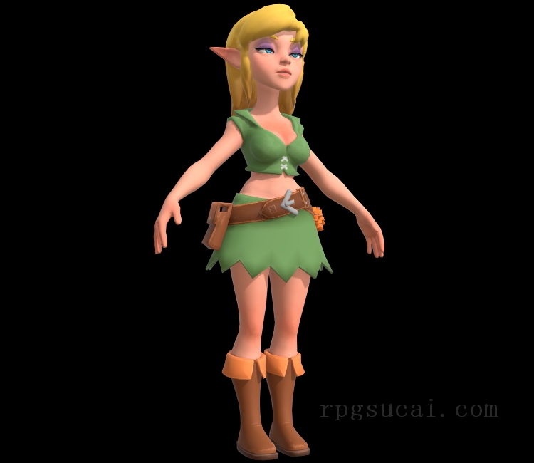 3D模型-美少女3D模型-女3D模型-3D模型(2579)The Dungeon Of Naheulbeuk: The Amulet Of Chaos - The Elf