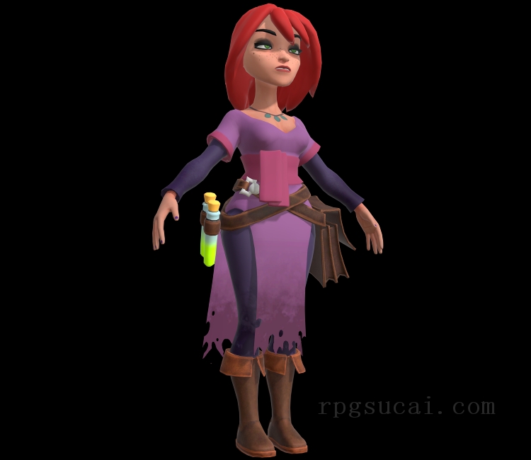 3D模型-美少女3D模型-女3D模型-3D模型(2583)The Dungeon Of Naheulbeuk: The Amulet Of Chaos - The Wizardess