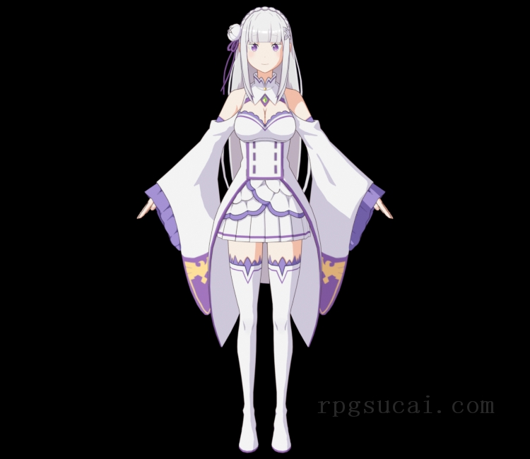 3D模型-美少女3D模型-女3D模型-3D模型(2643)The Eminence in Shadow: Master of Garden - Emilia