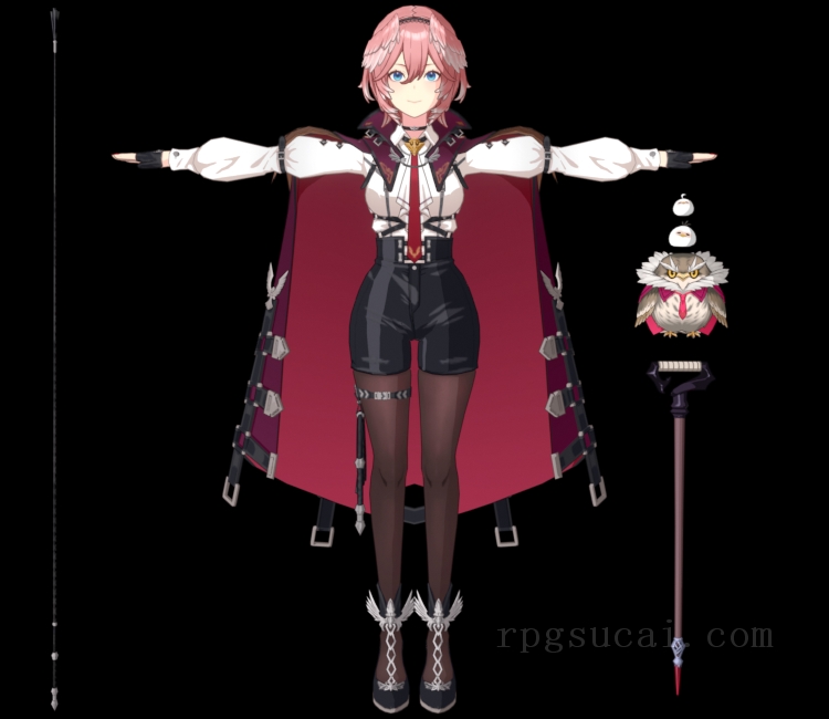 3D模型-美少女3D模型-女3D模型-3D模型(2646)The Eminence in Shadow: Master of Garden - Lui Takane