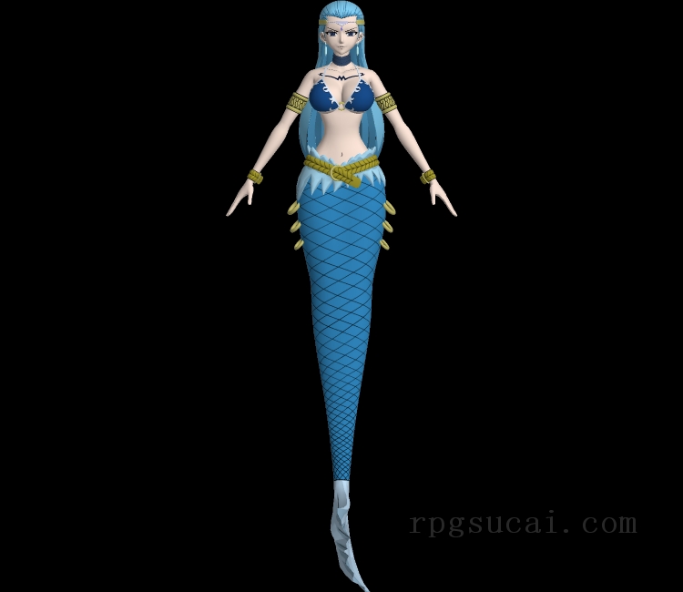 3D模型-美少女3D模型-女3D模型-3D模型(2683)Fairy Tail - Aquarius