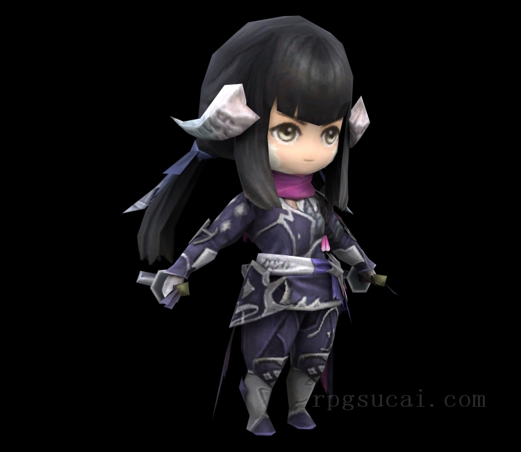 3D模型-美少女3D模型-女3D模型-3D模型(2991)Final Fantasy XIV: A Realm Reborn - Dress-Up Yugiri