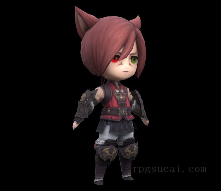 3D模型-美少女3D模型-女3D模型-3D模型(2997)Final Fantasy XIV: A Realm Reborn - Wind-Up G'raha Tia