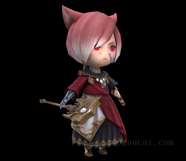 3D模型-美少女3D模型-女3D模型-3D模型(3001)Final Fantasy XIV: A Realm Reborn - Wind-Up Mystel