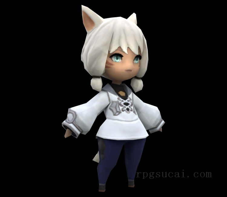 3D模型-美少女3D模型-女3D模型-3D模型(3003)Final Fantasy XIV: A Realm Reborn - Wind-Up Y'shtola