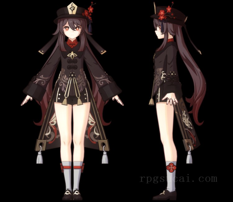 3D模型-美少女3D模型-女3D模型-3D模型(3124)Genshin Impact - Hu Tao