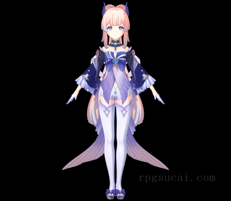 3D模型-美少女3D模型-女3D模型-3D模型(3128)Genshin Impact - Kokomi Sangonomiya