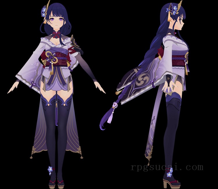3D模型-美少女3D模型-女3D模型-3D模型(3138)Genshin Impact - Raiden Shogun/Raiden Ei