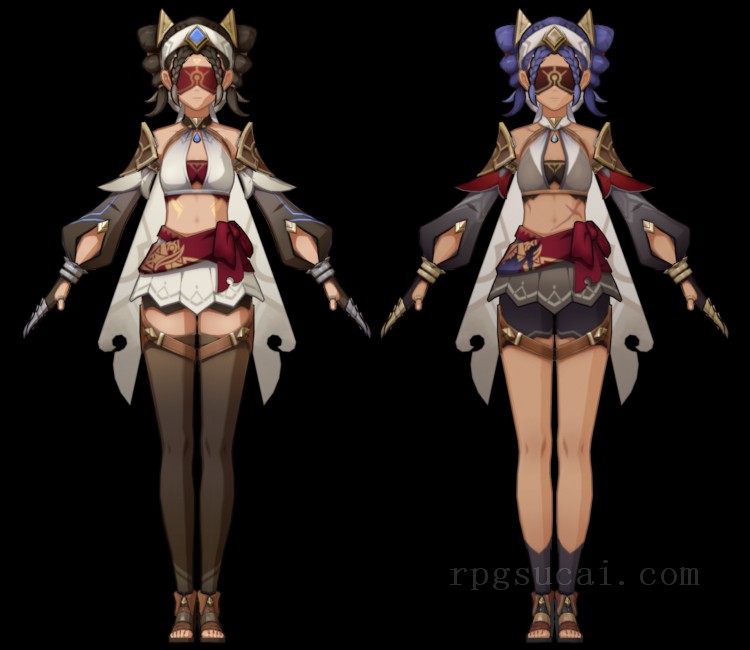 3D模型-美少女3D模型-女3D模型-3D模型(3155)Genshin Impact - Eremite Desert Clearwater / Jeht