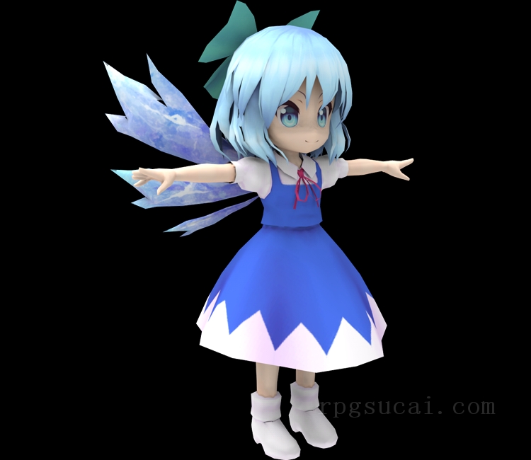 3D模型-美少女3D模型-女3D模型-3D模型(3168)Gensou Skydrift - Cirno