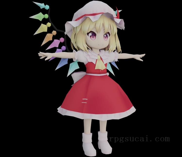 3D模型-美少女3D模型-女3D模型-3D模型(3169)Gensou Skydrift - Flandre Scarlet