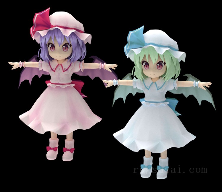 3D模型-美少女3D模型-女3D模型-3D模型(3175)Gensou Skydrift - Remilia Scarlet