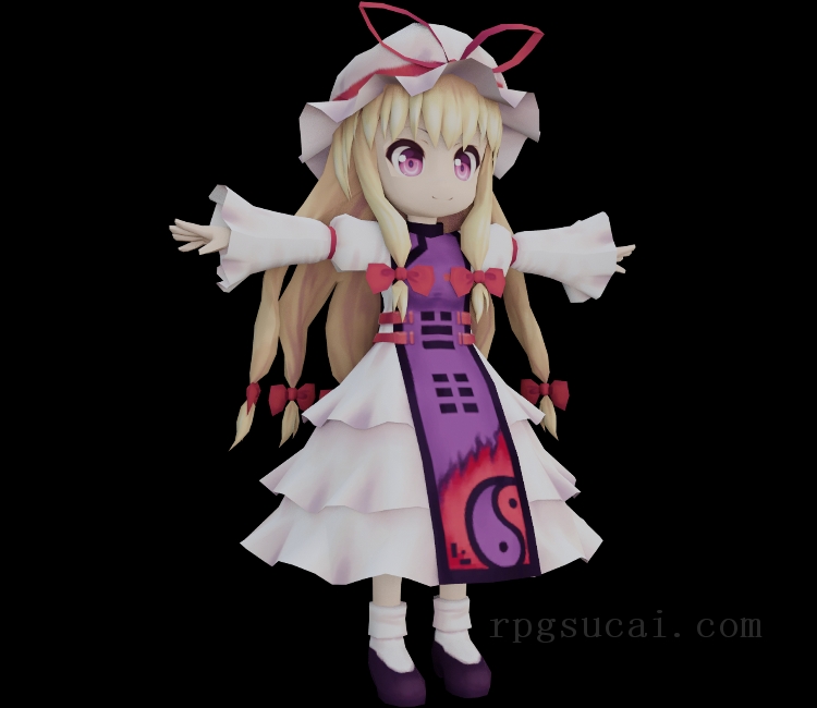 3D模型-美少女3D模型-女3D模型-3D模型(3182)Gensou Skydrift - Yukari Yakumo