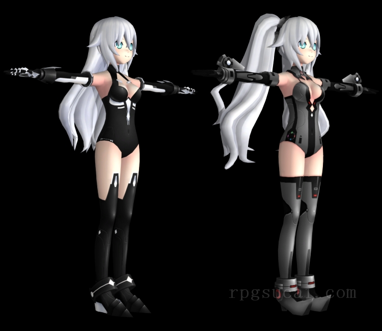 3D模型-美少女3D模型-女3D模型-3D模型(3739)Hyperdimension Neptunia Re;Birth 1 - Black Heart