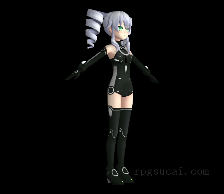 3D模型-美少女3D模型-女3D模型-3D模型(3740)Hyperdimension Neptunia Re;Birth 1 - Black Sister