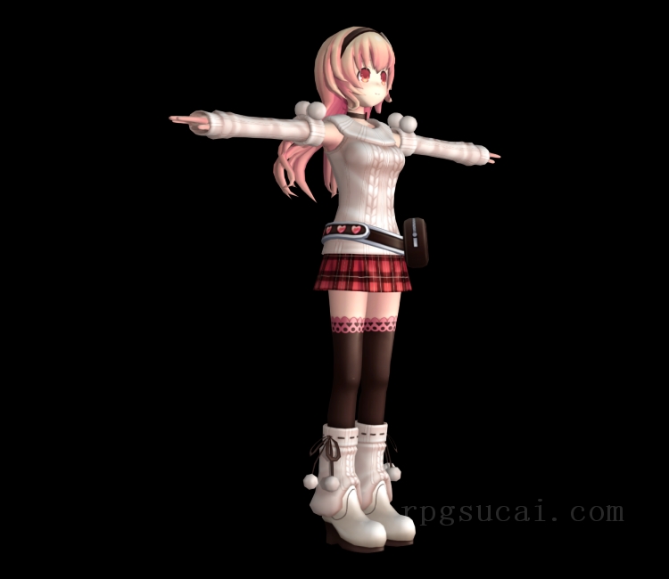 3D模型-美少女3D模型-女3D模型-3D模型(3743)Hyperdimension Neptunia Re;Birth 1 - Compa