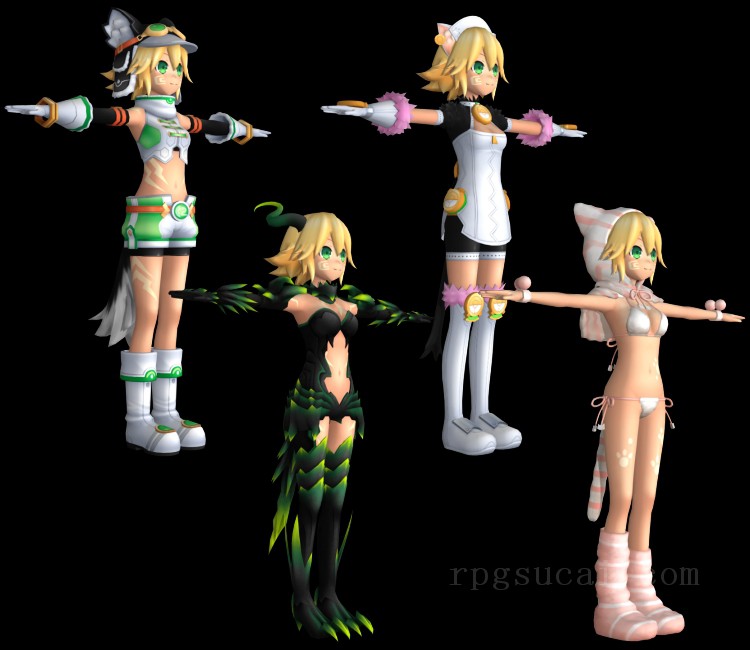 3D模型-美少女3D模型-女3D模型-3D模型(3744)Hyperdimension Neptunia Re;Birth 1 - Cyberconnect2