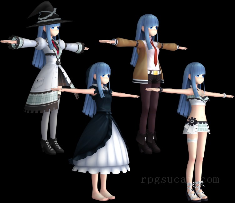 3D模型-美少女3D模型-女3D模型-3D模型(3747)Hyperdimension Neptunia Re;Birth 1 - MAGES.
