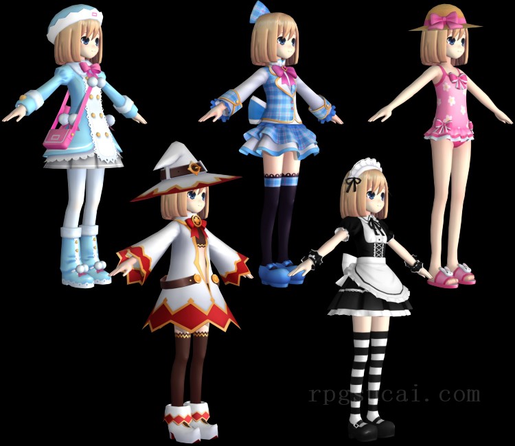 3D模型-美少女3D模型-女3D模型-3D模型(3755)Hyperdimension Neptunia Re;Birth 1 - Rom