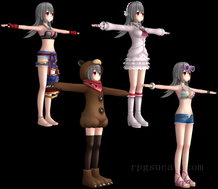 3D模型-美少女3D模型-女3D模型-3D模型(3756)Hyperdimension Neptunia Re;Birth 1 - Tekken