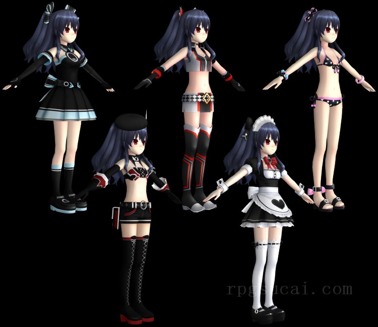 3D模型-美少女3D模型-女3D模型-3D模型(3757)Hyperdimension Neptunia Re;Birth 1 - Uni